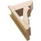 Ekena Millwork 7 1/2-in W x 16-in D x 24-in H Balboa Slat Rough Cedar Woodgrain TimberThane Outlooker, Primed Tan OUTUR075X16X24BOA24RCPR - alternate 5